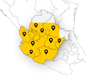 Mapa de sucursales de Tracsa Cat